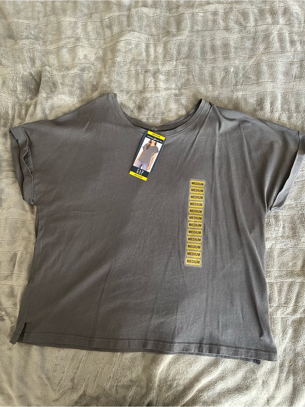 GAP Washed Fashion Tee in Gray